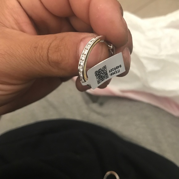 White Gold Diamond Earrings 1.5 CT - Picture 4 of 4